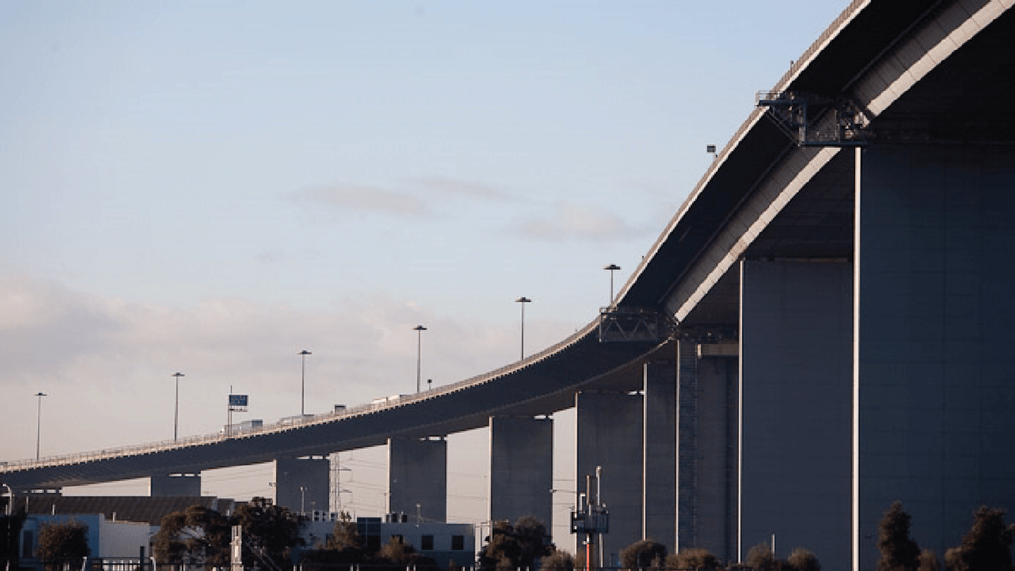 A photo of the Westgate Bridge, Melbourne