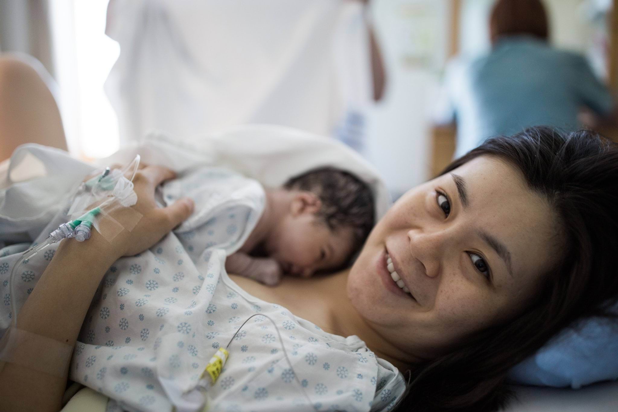 Mother with newborn baby Mother with newborn baby